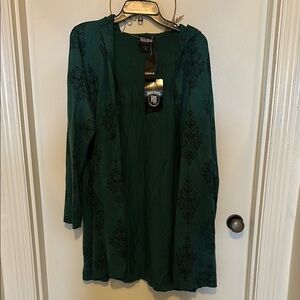 Torrid Dark Green Long Sleeve open cardigan